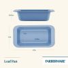 Farberware Easy Solutions 9" x 5" Nonstick Bakeware Loaf Baking Pan, Blue